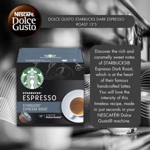 Dolce Gusto Starbucks Dark Espresso Roast 12s NWT4106P