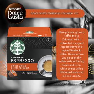 Dolce Gusto Starbucks Columbia 12s NWT4107P