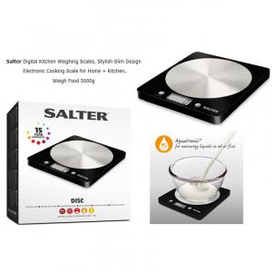 Image of Salter Black Kitchen Scale NWT4136