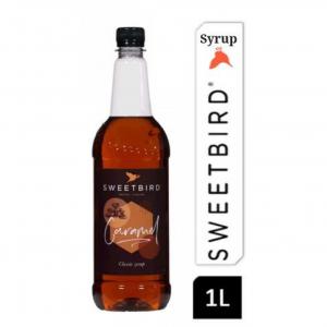 Sweetbird Caramel Coffee Syrup 1litre Plastic NWT4158