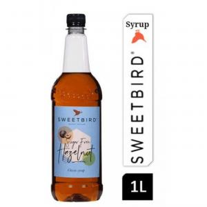 Sweetbird Sugar Free Hazelnut Coffee Syrup 1litre Plastic NWT4166
