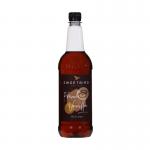 This picture shows a 1litre plastic bottle of Sweetbird French Vanilla Coffee Syrup from their Coffee Syrups collection. The bottle is labelled with the brand name and flavor, and is part of a pack containing 6 bottles. The syrup is a rich caramel color, and the label features a sleek and modern design. It is perfect for adding a touch of decadent sweetness to your coffee.