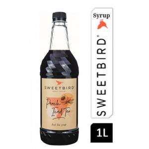 Sweetbird Peach Iced Tea Syrup 1litre Plastic NWT4178