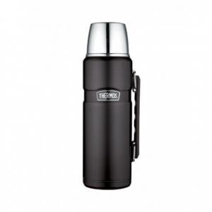 Thermos SS Matt Black Flask 1.2 Litre NWT4274