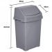 Wham Casa Silver Swing Bin 50 Litre Grey NWT4309
