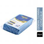 Janit-XOptima Heavyweight All Purpose Non Woven Cloth 500x360mm Blue (Pack of 50) - PACK (20) NWT439P