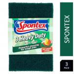 Spontex Heavy Duty Scourer Pads Pack 3s NWT4401