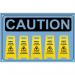 Janit-X Yellow A Frame Wet Floor Sign - PACK (10) NWT444P