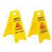 Janit-X Yellow A Frame Wet Floor Sign - PACK (10) NWT444P