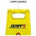 Janit-X Yellow A Frame Wet Floor Sign - PACK (10) NWT444P