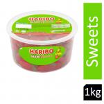 Haribo Giant Strawbs 1kg Drum - PACK (4) NWT4479P