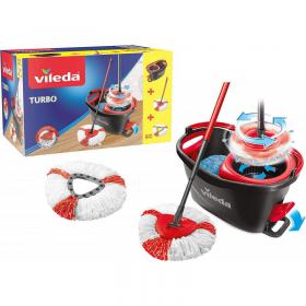 Vileda Turbo Microfibre Mop and Bucket Set NWT4486