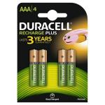 Duracell AAA 750MAH Recharge Plus Battery Pack 4s