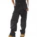 B-Click Workwear Premium Black 32 Cargo Trousers  NWT4523-32