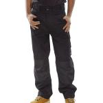 B-Click Workwear Premium Black 36 Cargo Trousers  NWT4523-36