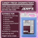 Janit-X Professional Candy Fresh Disinfectant & Deodoriser 5L Concentrate upto 30:1 NWT4556