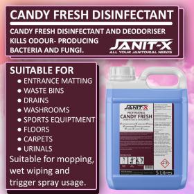 Janit-X Professional Candy Fresh Disinfectant & Deodoriser 5 Litre - PACK (2) NWT4556P