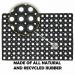 Fixtures Honeycomb Door Mat Heavy Duty 100% Rubber Black, 40 x 60 x 1.5 cm NWT4564