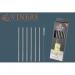 Viners 7pc Long Steel Drinking Straws Gift 6 Straws & 1 Cleaning Brush NWT4584