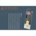 Viners 7pc Long Steel Drinking Straws Gift 6 Straws & 1 Cleaning Brush - PACK (12) NWT4584P