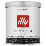 Illy Dark Roast Ground Coffee 125g