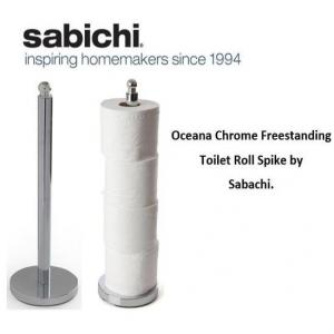 Image of Sabichi Chrome Toilet Roll Holder NWT4616