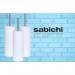 Sabichi Stylish White Ceramic Toilet Brush Set NWT4621