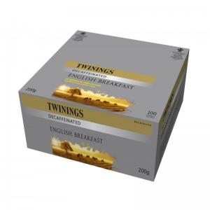 Twinings English Breakfast Decaf String & Tagged 100s NWT462P