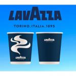 8oz Blue & White Double Walled Lavazza Cup - Single Unit (25s) - PACK (20) NWT4630P