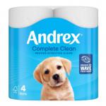 Andrex Classic Clean 3D-Wave Toilet Roll (Pack of 4) 4480115 - PACK (6) NWT463P