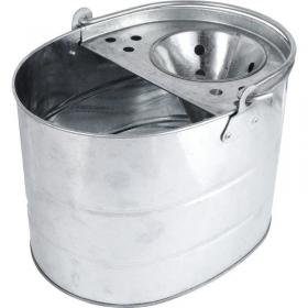 Fixtures Galvanised Stainless Steel Mop Bucket 11L NWT4644