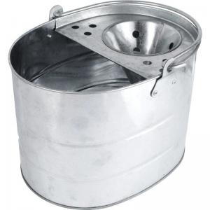 Fixtures Galvanised Stainless Steel Mop Bucket 11L NWT4644
