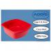 Addis Rectangular Washing Up Bowl 9.5 Litre Casa Red - PACK (6) NWT4648P