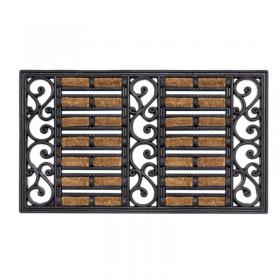 Fixtures Large Door Mat Heavy Duty Coco Scuff 100% Natural Coir Bristle 45 x 75cm NWT4696