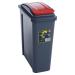 VFM Recycle It Red Slimline Bin & Lid 25 Litre NWT4709