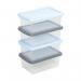 Wham Clear 4.01 Box & Lid Set 3.5 Litre Pack 4s NWT4713