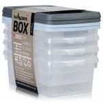 Wham Clear 4.01 Box & Lid Set 3.5 Litre Pack 4s NWT4713