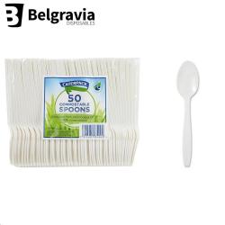 Cheap Stationery Supply of Belgravia Bio Caterpack Spoons Pack 50s Office Statationery