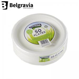 Belgravia Super Rigid 9 Inch Biodegradable Plate Pack of 50 3864