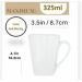 Fixtures Stylish 12oz Plain White Conical Mug NWT478