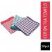 Janit-X Check Design Cotton Tea Towels 430x680mm (Pack of 10) - PACK (10) NWT4780P