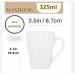 Fixtures New 12oz Stylish Plain White Conical Mugs - PACK (12) NWT478P