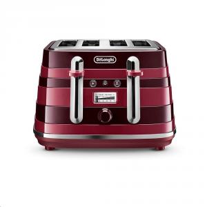 Delonghi Avvolta Class Red 4 Slice Toaster