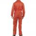 Super B-Click Workwear Orange Boiler Suit Size 40 NWT4865-40