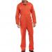Super B-Click Workwear Orange Boiler Suit Size 42 NWT4865-42