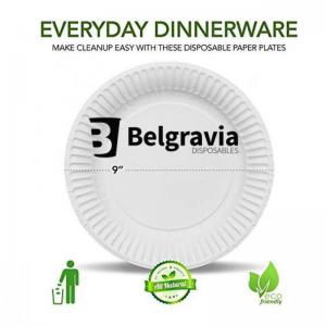 Disposable Paper Plates by Belgravia Disposables 23cm, 9 100 Plates