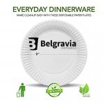 Disposable Paper Plates by Belgravia Disposables (23cm, 9