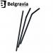 Belgravia Black Bio PLA Plastic Bendy Straws Pack 250s NWT4874