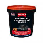 Rentokil Mouse & Rat Weatherproof Blocks Pack 10s NWT4891