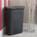 Addis Rattan Charcoal Slim Laundry Hamper 40 Litre NWT4903